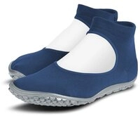 Leguano Ballerina Blau - Sockenschuh Barfu&szlig;schuh / Sockenschuh / Hausschuh