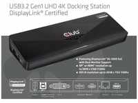 CLUB3D Laptop-Dockingstation Club3D 4K DualDisp. Dock.USB3 ->3xUSB3/HDMI/DP/DVI/