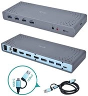 I-TEC Laptop-Dockingstation USB 3.0 / USB-C / Thunderbolt 3, Dual Display, 2x...