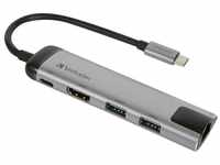 Verbatim Verbatim USB 3.2 Gen 1 Multiport-Hub, USB-C Audio- & Video-Adapter