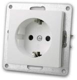 McPower FLAIR Steckdose wei&szlig;,250V~/16A,UP,o Rahme,Schrauba Unterputzschalter