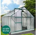 BRAST Gew&auml;chshaus ALU mit Fundament rostfrei 430x250x205cm T&Uuml;V gepr&uuml;ft,...