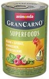 Animonda GranCarno Adult Superfood mit Huhn & Spinat 400 g - 6 St&uuml;ck,...