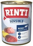 Rinti Sensible mit Ross + Kartoffel 800 g - 6 St&uuml;ck, f&uuml;r: Hund