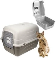 GarPet Katzentoilette GarPet Katzenklo mit Deckel - Haube kippbar - gro&szlig;e XXL