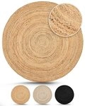 carpetfine Teppich Nele Juteteppich Naturfaser, rund, H&ouml;he: 6 mm, geflochtener