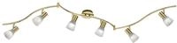 TRIO LEUCHTEN LED Deckenstrahler "Levisto", grau (messingfarben), 6, Leuchten, LED