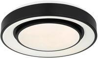 GLOBO LIGHTING Deckenleuchte SULLY, LED fest integriert, Deckenleuchte Schwarz, Opal,