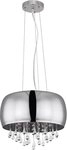 GLOBO LIGHTING Pendelleuchte KALLA, ohne Leuchtmittel, Kristalle, H&auml;ngeleuchte,
