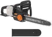 Worx Elektro-Kettens&auml;ge Worx Akku Kettens&auml;ge Nitro 40V (2 x 20 V) ohne Akku...