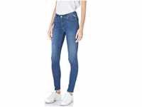 Replay Skinny-fit-Jeans Luzien Powerstretch-Denim - Highwaist, blau