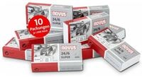 NOVUS Heftklammer 24/6 Super, 10.000 St&uuml;ck/Pack, Heftleistung 30 Blatt