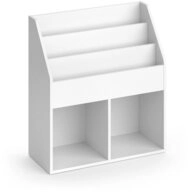 Vicco B&uuml;cherregal Luigi, Wei&szlig;, 72 x 79 cm Ohne Faltboxen, 1-tlg.