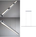 Paulmann LED Pendelleuchte Lento, LED fest integriert, Warmwei&szlig;, h&ouml;henverstellbar