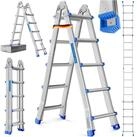 MASKO Vielzweckleiter Aluminium 6in1 Mehrzweckleiter &ndash; 20 Sprossen - 520 cm...