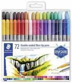 STAEDTLER Filzstift STAEDTLER Doppelfasermaler 72er Set