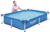 BESTWAY Framepool Steel Pro Frame Pool Swimmingpool rechteckig 221x150x43cm (56401)