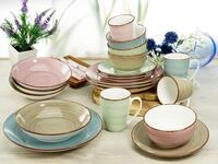 CreaTable Kombiservice Geschirr-Set Samba (20-tlg), 4 Personen, Porzellan,...
