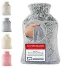 Blumtal W&auml;rmflasche Premium W&auml;rmflasche mit Bezug & Tasche aus weichem Kunstfell,