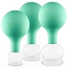 pulox Vakuum-Massager Schr&ouml;pfgl&auml;ser Set aus Echtglas 3 St&uuml;ck diverse Gr&ouml;&szlig;en