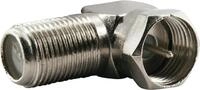 Schwaiger WAD8321 531 TV-Adapter F-Winkelstecker zu F-Buchse, 90&deg; Winkel