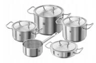 Zwilling Topf-Set Zwilling Twin Classic Kochtopf-Set 9-tlg. 18/10 Edelstahl matt