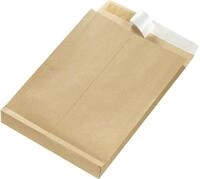 Herlitz Versandtasche Faltentaschen B4 Haftklebung VE=25 St&uuml;ck braun 130g/qm...