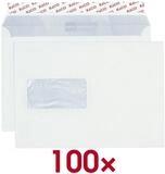ELCO Briefumschlag C5 mit Fenster wei&szlig; FSC haftklebend 80g 12, PA= 100Stk