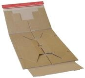 COLOMPAC Versandkarton Paket Versandkarton 343 x 223 x 50 mm braun.