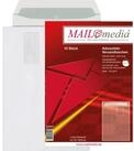 MAILMEDIA Versandtasche Versandtasche B4 mit Fenster haftklebend wei&szlig; 120g 10 St&uuml;ck