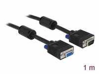 Delock 82563 - SVGA Verlängerungskabel Stecker zu Buchse 1 m HDMI-Kabel, VGA,...