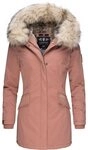 Navahoo Wintermantel Cristal stylischer Damen Winterparka mit Kunstfell-Kapuze