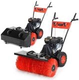 BRAST Benzin-Kehrmaschine 4-Takt Markenmotor, wechselbare Aufs&auml;tze, 5 Modelle,