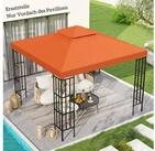 Outsunny Pavillon-Ersatzdach mit Doppeldach, 180 g/m&sup2;, 300 x 300 cm