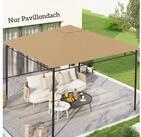 Outsunny Pavillon-Ersatzdach Pavillonabdeckung, Beige, 180 g/m&sup2;, 295 x 295 cm