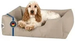 BedDog Tierbett Hundebett ZARA mit Rand, Bezug abnehmbar beige|gelb 50 cm x 65...