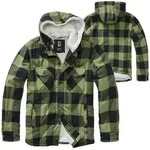 Brandit Outdoorjacke Brandit Lumber Check Shirt Hooded bunt|schwarz L