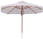 anndora-sonnenschirm Sonnenschirm 4 Meter bunt gestreift, wasserabweisende