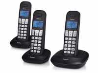 Profoon DECT-Telefon Set mit 3 Mobilteilen und Ladeschale Schnurloses...