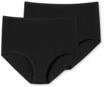 Maxislip SCHIESSER "95/5", Damen, Gr. 46, schwarz (000, schwarz), Single Jersey,