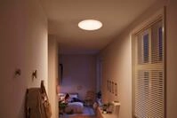 Philips LED Deckenleuchte Moire 17 W 2700 K Wei&szlig;, LED fest integriert, Warmwei&szlig;