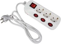 HEITRONIC 3fach Steckdosenleiste einzeln schaltbar 45190 Steckdosenleiste