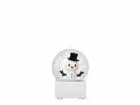 HOPTIMIST Dekofigur Small Snowman Snow Globe