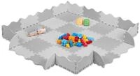 relaxdays Spielmatte 36-teilige Puzzlematte mit Rand (36-St), grau