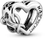 Pandora Kettenanh&auml;nger Pandora &bdquo;Love You Mum&ldquo; Unendlichkeits-Herz Charm