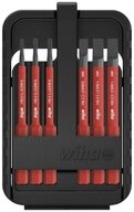 Wiha Schraubendreher Bit Set slimBit electric, in slimBit-Box, Schlitz, 7-teilig