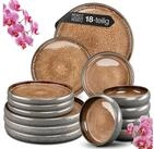 Moritz & Moritz Tafelservice SOLID Geschirrset Beige (18-tlg), 6 Personen,...