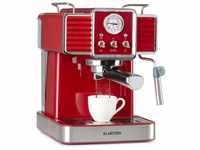 Klarstein Espressomaschine Gusto Classico Espressomaker, 1.5l Kaffeekanne,...