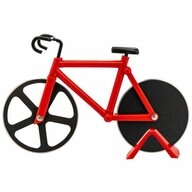 WESTMARK Pizzaschneider In Fahrrad-Optik, Mit St&auml;nder, Rostfreier