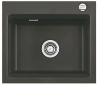 Systemceram K&uuml;chensp&uuml;le KeraDomo Kara 57 Excenterbedienung Sonder Schiefer 85,